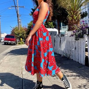 Nooworks Vacation Dress Size L Mouths print